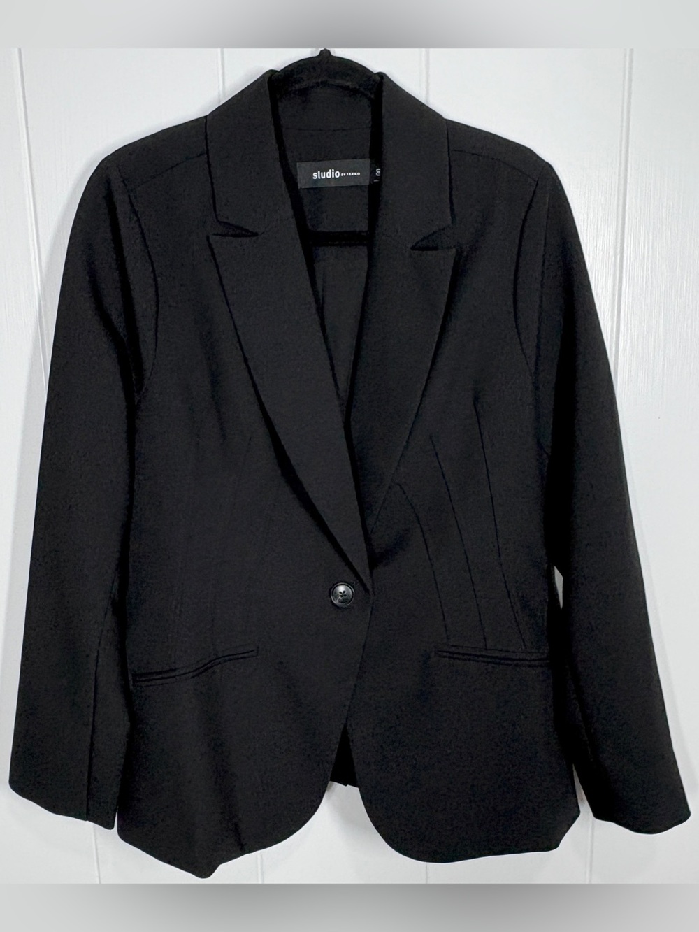 Studio by Torrid Women’s Black One-Button Lined Blazer Jacket Size 00/L